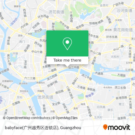 babyface(广州越秀区连锁店) map