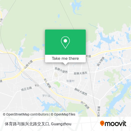 体育路与振兴北路交叉口 map