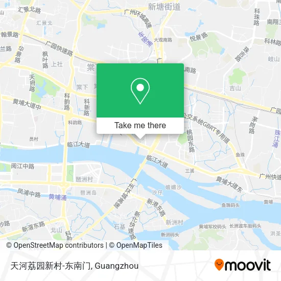 天河荔园新村-东南门 map