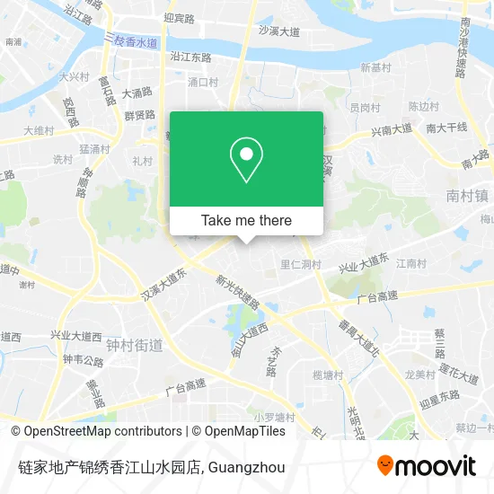 链家地产锦绣香江山水园店 map