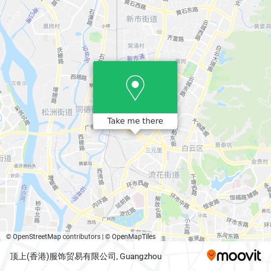顶上(香港)服饰贸易有限公司 map