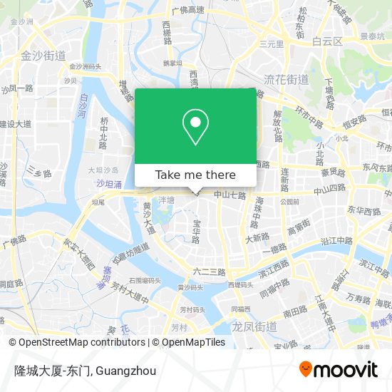 隆城大厦-东门 map