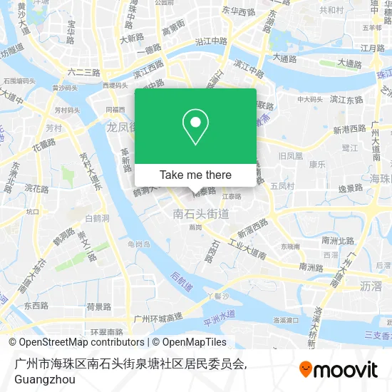 广州市海珠区南石头街泉塘社区居民委员会 map