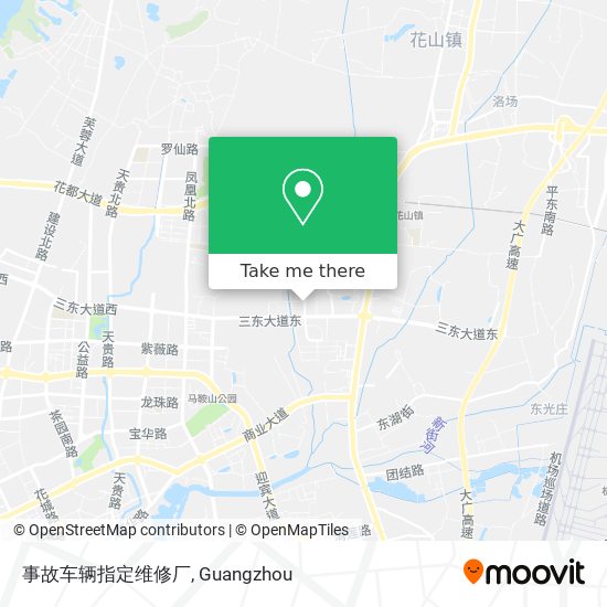 事故车辆指定维修厂 map