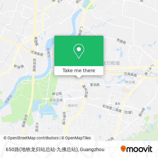 650路(地铁龙归站总站-九佛总站) map