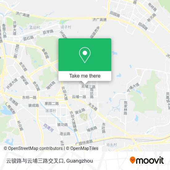 云骏路与云埔三路交叉口 map
