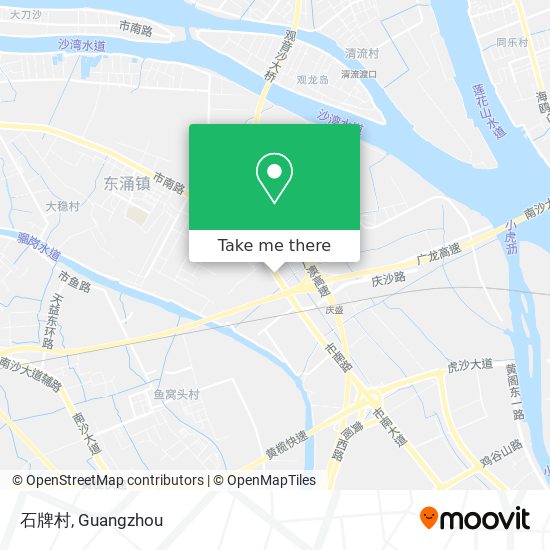 石牌村 map
