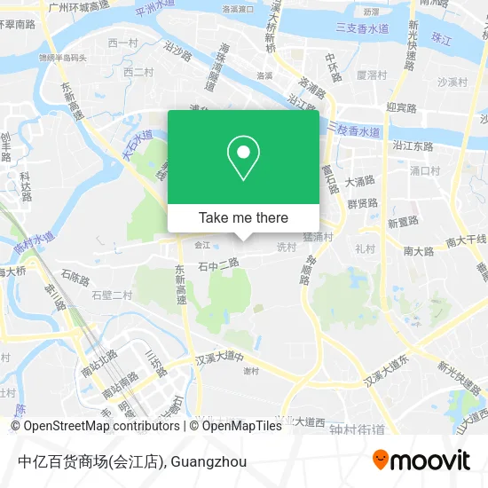 中亿百货商场(会江店) map