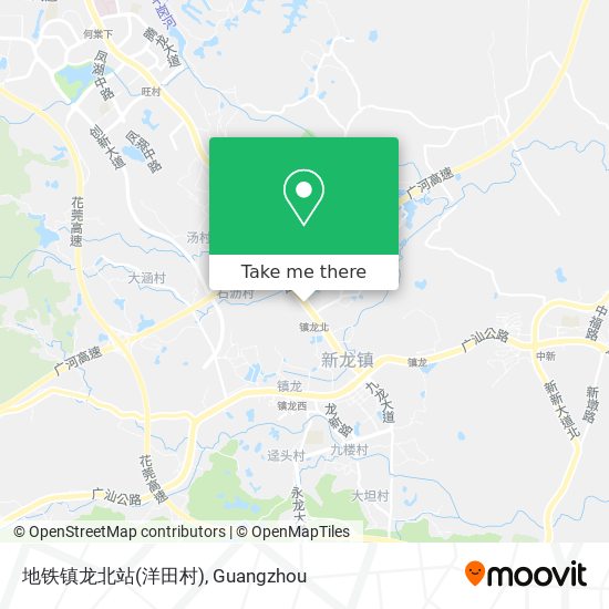 地铁镇龙北站(洋田村) map