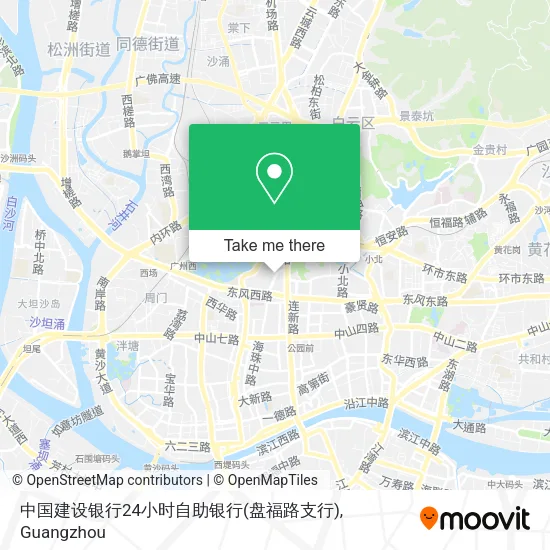 中国建设银行24小时自助银行(盘福路支行) map
