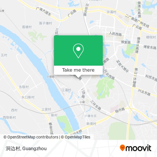 洞边村 map