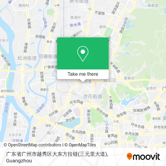 广东省广州市越秀区大东方拉链(三元里大道) map