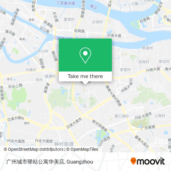 广州城市驿站公寓华美店 map