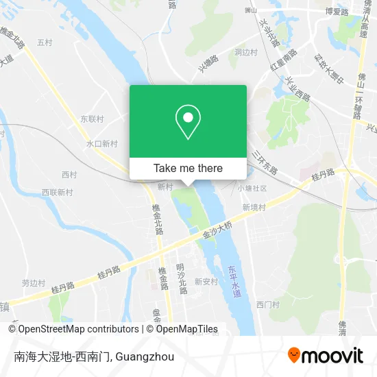 南海大湿地-西南门 map