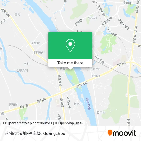 南海大湿地-停车场 map