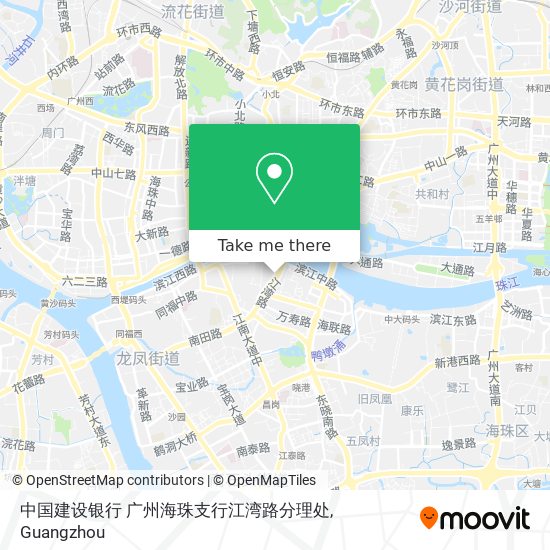 中国建设银行 广州海珠支行江湾路分理处 map