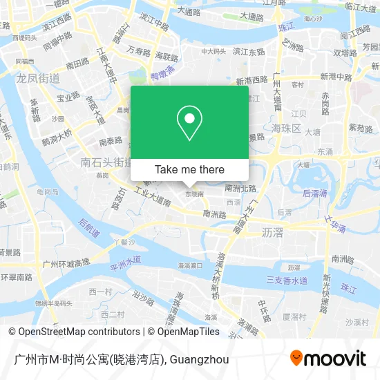 广州市M·时尚公寓(晓港湾店) map