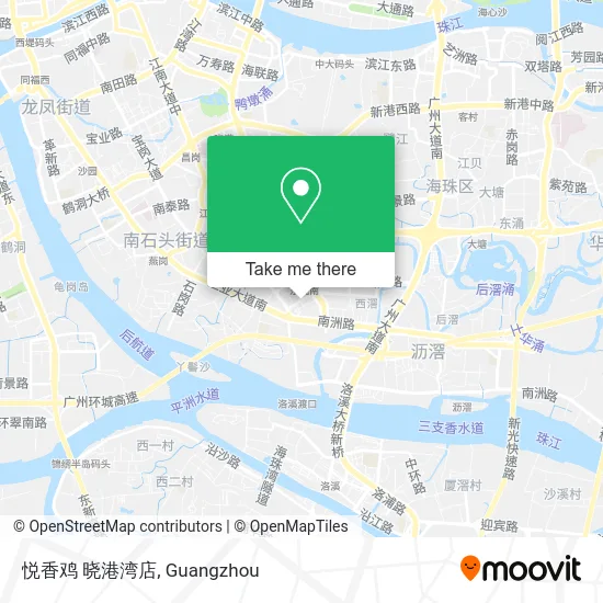 悦香鸡 晓港湾店 map