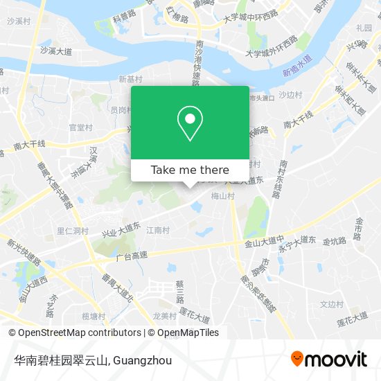 华南碧桂园翠云山 map