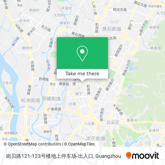 岗贝路121-123号楼地上停车场-出入口 map