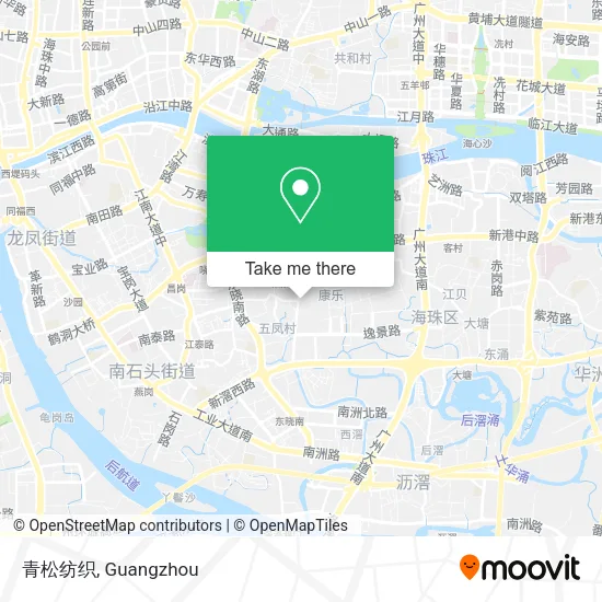 青松纺织 map