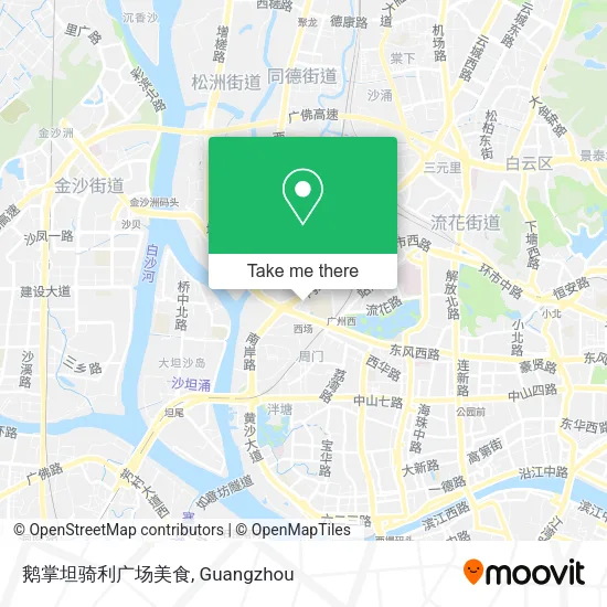 鹅掌坦骑利广场美食 map