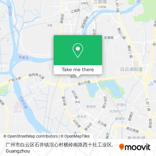 广州市白云区石井镇滘心村横岭南路西十社工业区 map