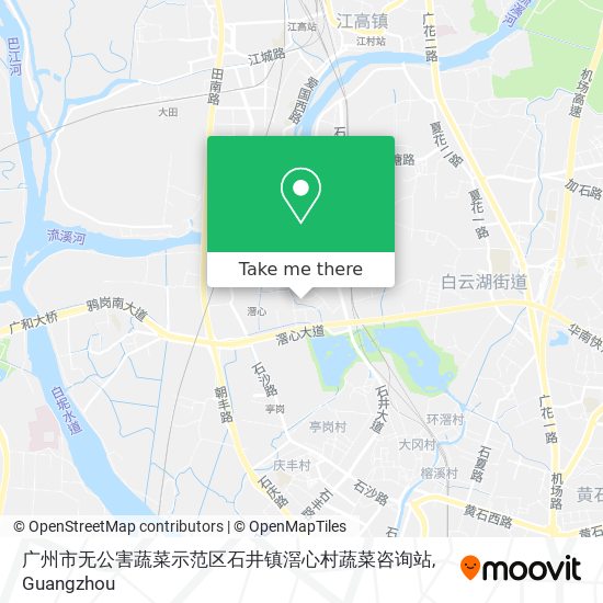 广州市无公害蔬菜示范区石井镇滘心村蔬菜咨询站 map