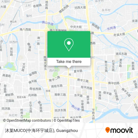 沐菓MUCO(中海环宇城店) map
