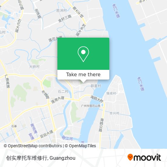 创实摩托车维修行 map