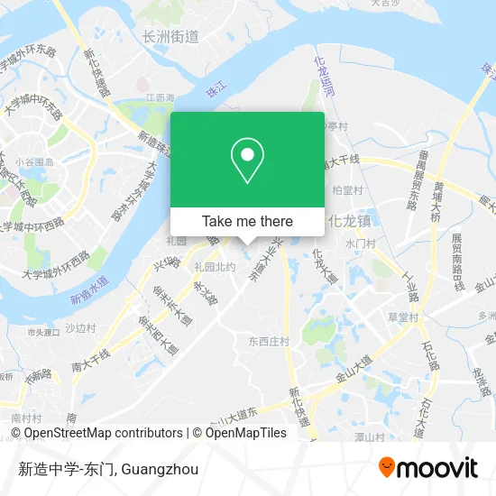 新造中学-东门 map