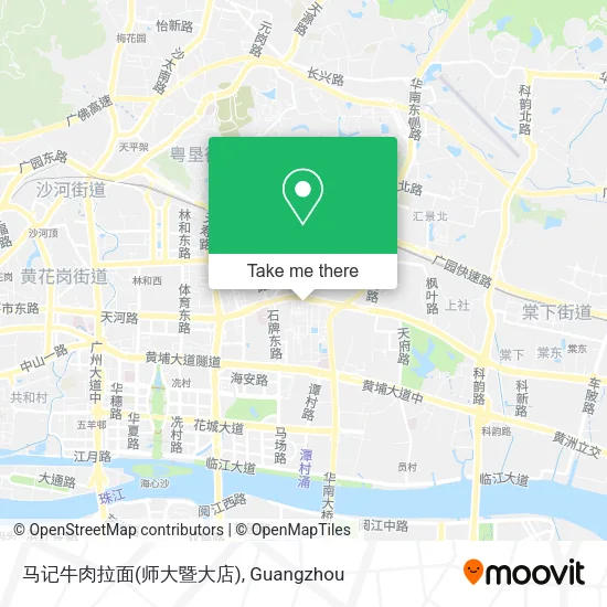 马记牛肉拉面(师大暨大店) map