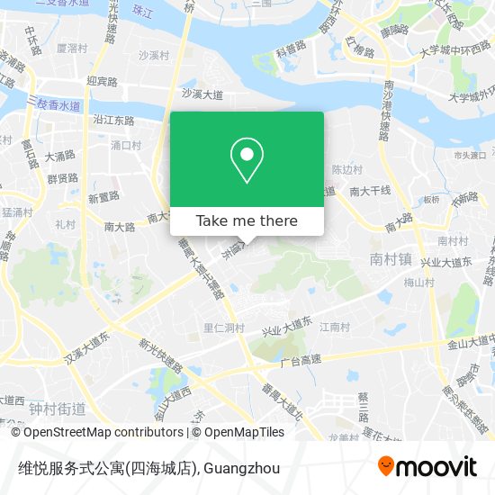 维悦服务式公寓(四海城店) map