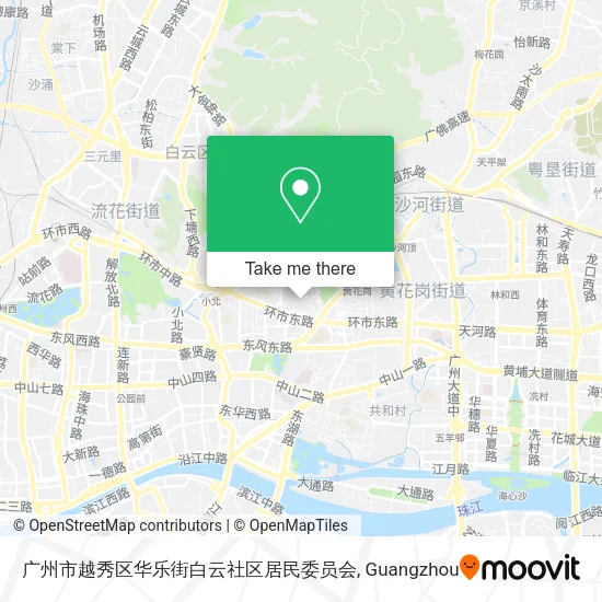 广州市越秀区华乐街白云社区居民委员会 map