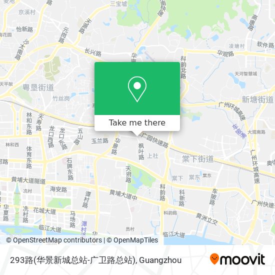 293路(华景新城总站-广卫路总站) map
