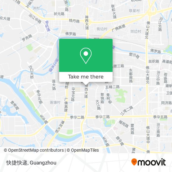 快捷快递 map