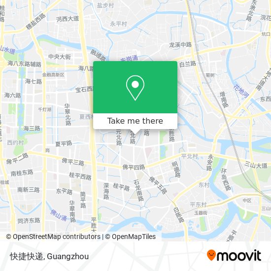 快捷快递 map