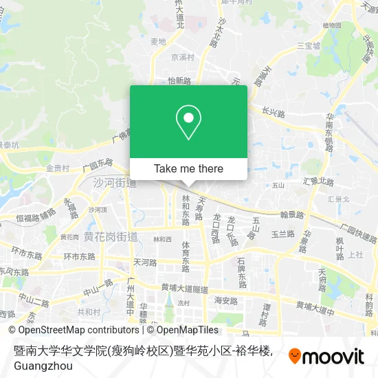 暨南大学华文学院(瘦狗岭校区)暨华苑小区-裕华楼 map