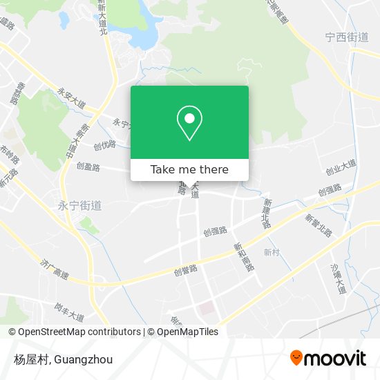 杨屋村 map