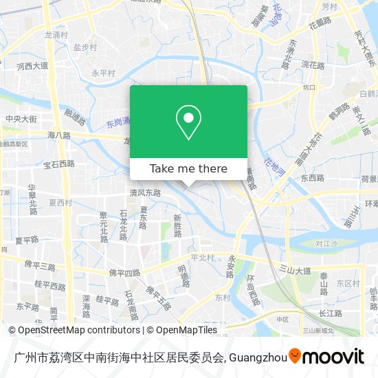 广州市荔湾区中南街海中社区居民委员会 map
