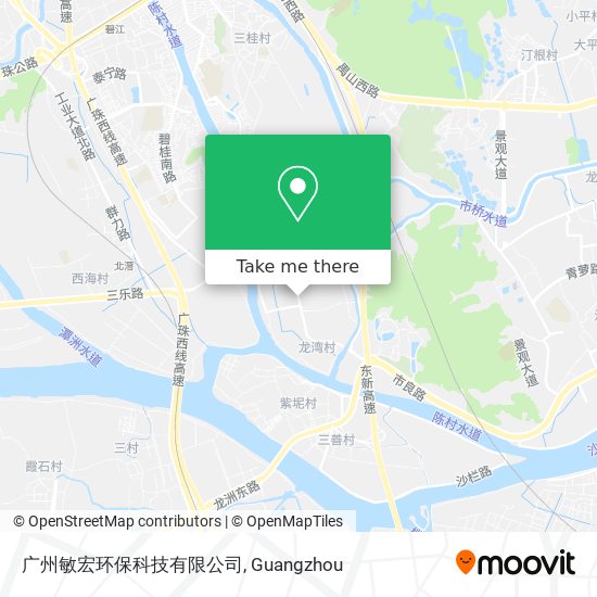 广州敏宏环保科技有限公司 map
