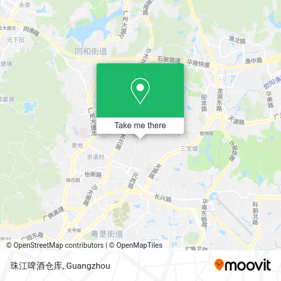 珠江啤酒仓库 map