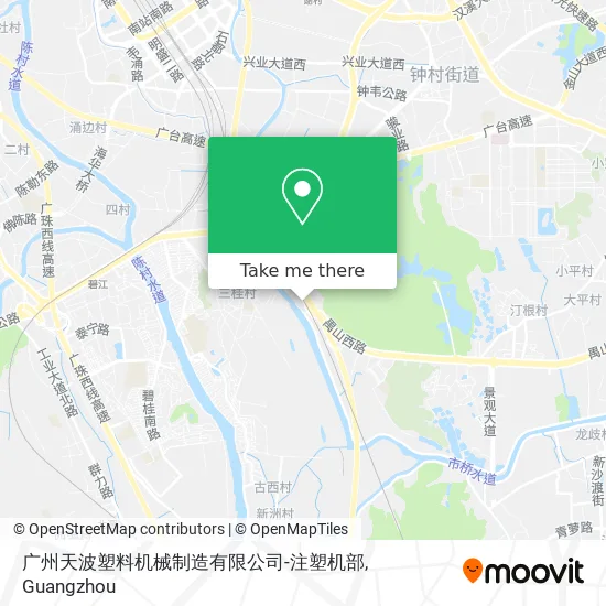 广州天波塑料机械制造有限公司-注塑机部 map
