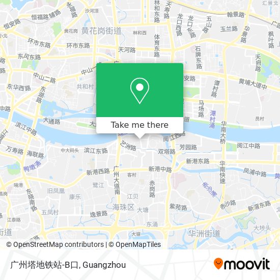 广州塔地铁站-B口 map