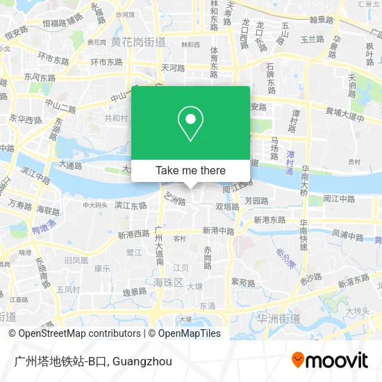 广州塔地铁站-B口 map