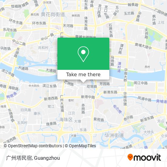 广州塔民宿 map