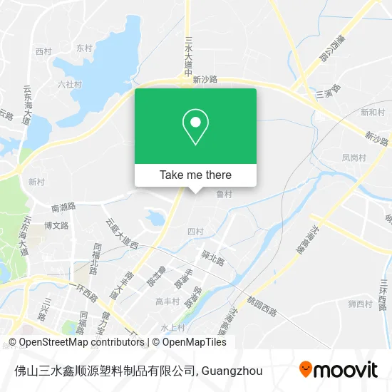 佛山三水鑫顺源塑料制品有限公司 map