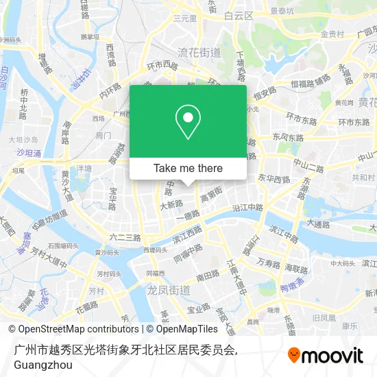 广州市越秀区光塔街象牙北社区居民委员会 map