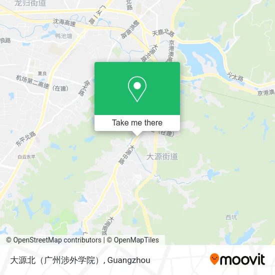 大源北（广州涉外学院） map