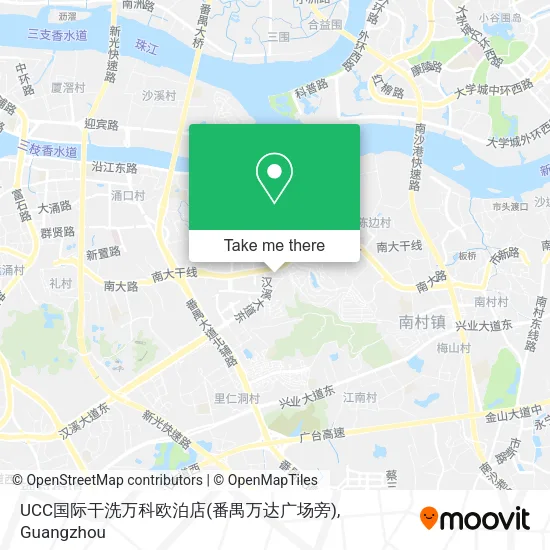 UCC国际干洗万科欧泊店(番禺万达广场旁) map